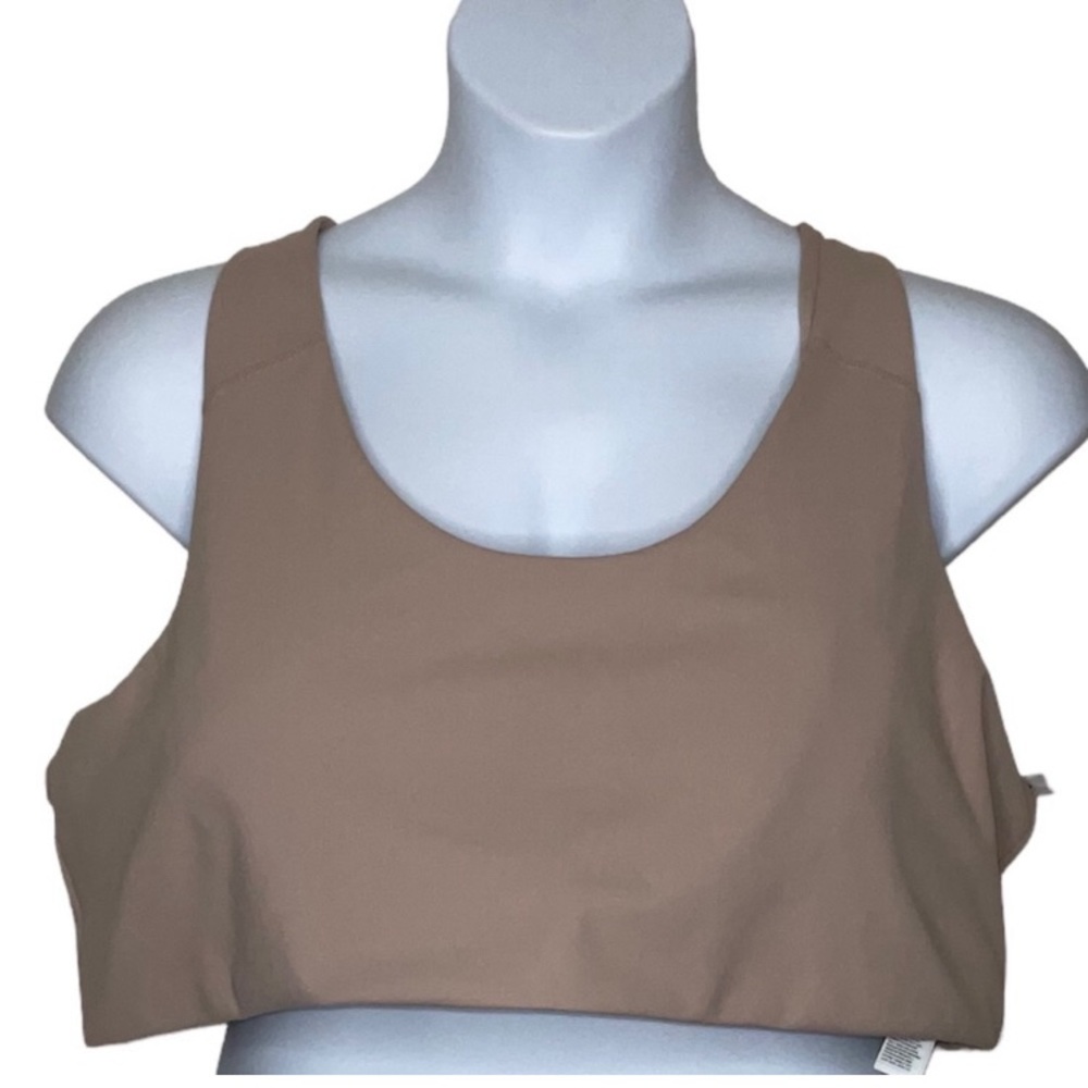 Old Navy Active 4X Sports Bra Taupe Mollusk MEDIUM SUPPORT POWERSOFT Go-Dry